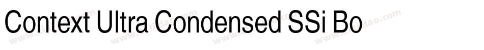 Context Ultra Condensed SSi Bold Ultra Condensed字体转换